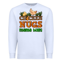 White chicken nugs mama hugs Premium Sweatshirt - AdoDesignShop