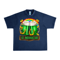 Navy St. Patrick's Day beer Urban Heavy Tee - OliviaCreatesArt
