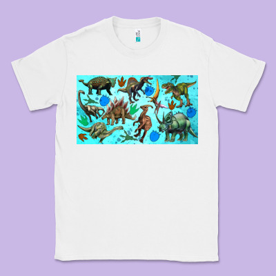Dinosaurs Sippy Cup Classic Tee Designed By Artiststas