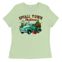 Matcha small town christmas Ladies Tee - CowGirlArtShop