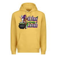 Antique Gold Hocus i Mean Pocus Premium Hoodie - CowhideDigitalArt