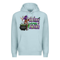 Blue Mist Hocus i Mean Pocus Premium Hoodie - CowhideDigitalArt