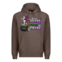 Coffee Hocus i Mean Pocus Premium Hoodie - CowhideDigitalArt