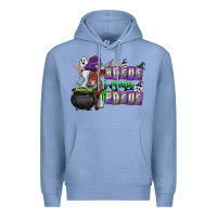 Colony Blue Hocus i Mean Pocus Premium Hoodie - CowhideDigitalArt