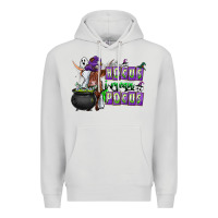 Dove Grey Hocus i Mean Pocus Premium Hoodie - CowhideDigitalArt