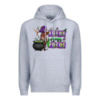 Heather Grey Hocus i Mean Pocus Premium Hoodie - CowhideDigitalArt