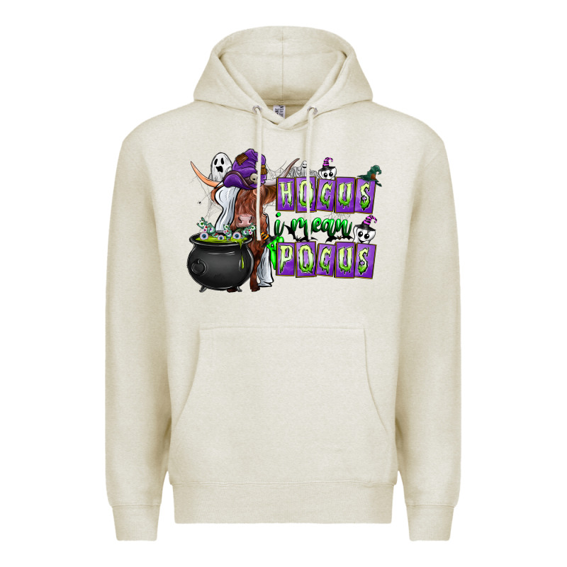 Hocus I Mean Pocus Premium Hoodie by CowhideDigitalArt | Teevron