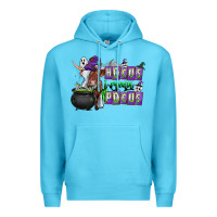 Ocean Blue Hocus i Mean Pocus Premium Hoodie - CowhideDigitalArt