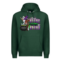 Sports Green Hocus i Mean Pocus Premium Hoodie - CowhideDigitalArt
