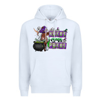 White Hocus i Mean Pocus Premium Hoodie - CowhideDigitalArt