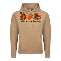 Vintage Coffee peace love thanksgiving bbs Vintage Hoodie - BundleAndBundleShop