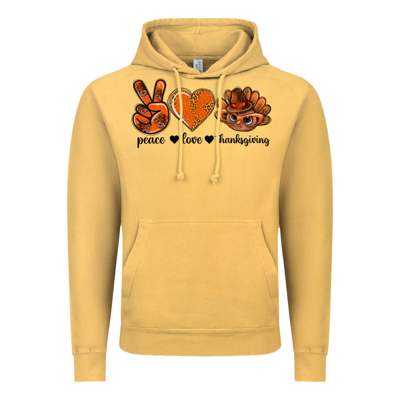 Peace Love Thanksgiving Bbs Vintage Hoodie by BundleAndBundleShop | Teevron