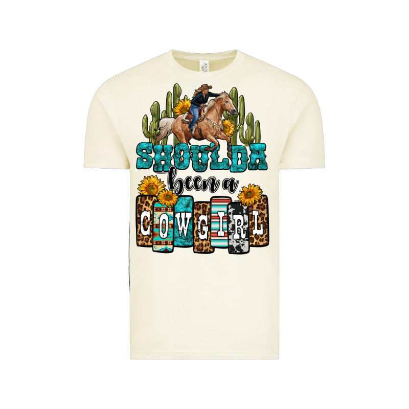 Shoulda Been A Cowgirl Vintage Tee by OliviaCreatesArt | Teevron
