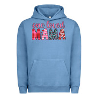 Pigment Pebble Blue one loved mama Urban Hoodie - JahusDesignShop