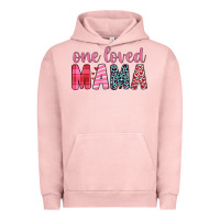 Pigment Salmon one loved mama Urban Hoodie - JahusDesignShop
