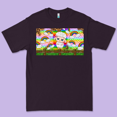 Cute Sheep Premium Tee Designed By Tumblerdesignbyshophia