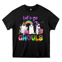 Black Let's go ghouls Heavy Core Tee - NancyCooperArtShop