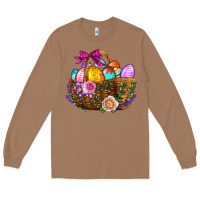 Toasted Coconut Easter Eggs Hamper Long Sleeve Tee - BundleAndBundleShop