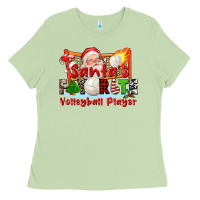 Matcha santas favorite volleyball player Ladies Tee - CowGirlArtShop