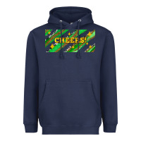 Navy leopar and cowhide with cheers Heavyweight Hoodie - AdoDesignShop