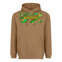 Toasted Coconut leopar and cowhide with cheers Heavyweight Hoodie - AdoDesignShop