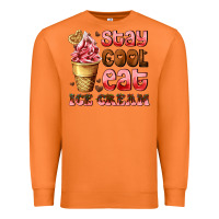 Carrot stay cool eat ice cream Premium Sweatshirt - AdoDesignShop