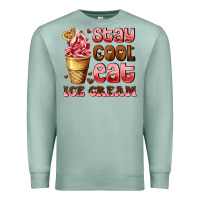 Seafoam stay cool eat ice cream Premium Sweatshirt - AdoDesignShop