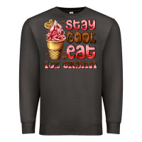 Smoke stay cool eat ice cream Premium Sweatshirt - AdoDesignShop