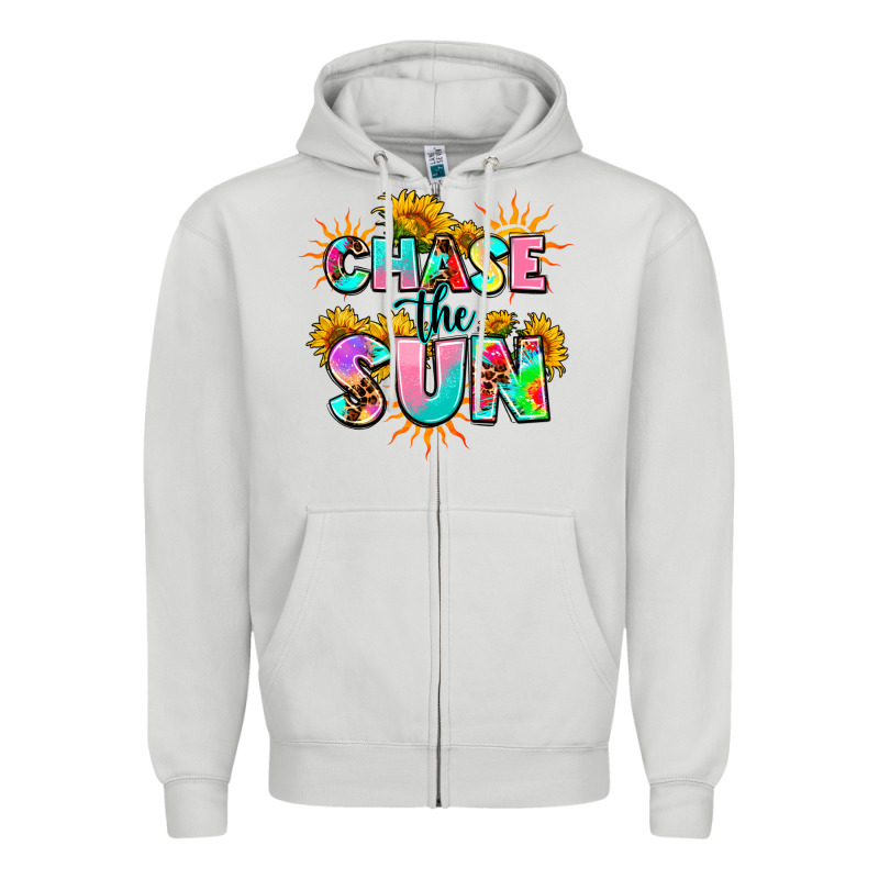 Chase The Sun Zipper Hoodie by AdoDesignShop | Teevron