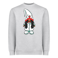 Heather Grey african american nurse gnome Heavyweight Sweatshirt - BarkalooDesign