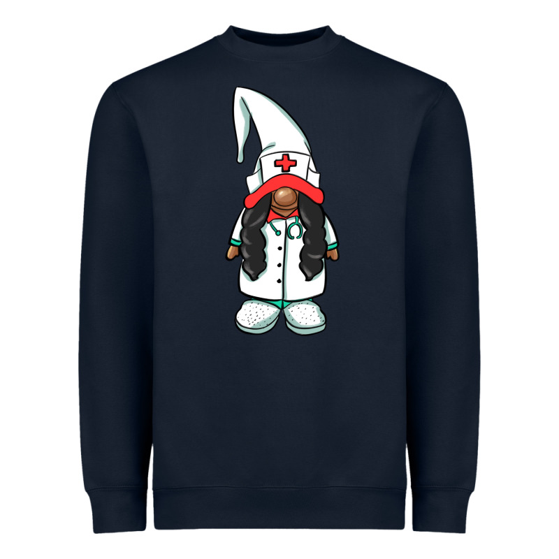 African American Nurse Gnome Heavyweight Sweatshirt by BarkalooDesign | Teevron