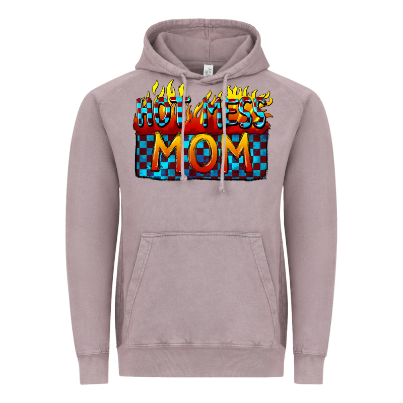 Hot Mess Mom Mother's Day Vintage Hoodie by FaDigitalArtStudio | Teevron