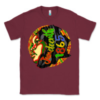 Burgundy juneteenth 1865 Classic Tee - CowGirlArtShop
