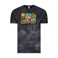 Cloud Black sunflower cow olivia Vintage Tee - OliviaCreatesArt