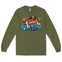Army Green touchdown season Long Sleeve Tee - FaDigitalArtStudio