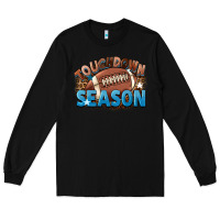 Black touchdown season Long Sleeve Tee - FaDigitalArtStudio