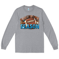 Heather Grey touchdown season Long Sleeve Tee - FaDigitalArtStudio