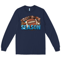 Navy touchdown season Long Sleeve Tee - FaDigitalArtStudio