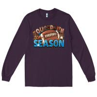Plum touchdown season Long Sleeve Tee - FaDigitalArtStudio