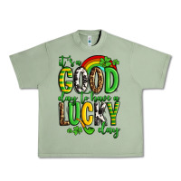 Oil Green St. Patrick's It's a good day to have a lucky day Urban Heavy Tee - OliviaCreatesArt