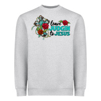 Leave Judgin To Jesus Heavyweight Sweatshirt | Teevron