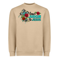 Mushroom leave judgin to jesus Heavyweight Sweatshirt - BarkalooDesign