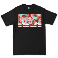 Black cute pig Premium Tee - TumblerDesignByShophia
