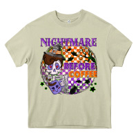 Mossy Nightmare before the coffee halloween Heavy Core Tee - NancyCooperArtShop