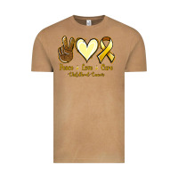 Vintage Camel Peace Love Cure Childhood Cancer Vintage Tee - Jasminsmagicworld