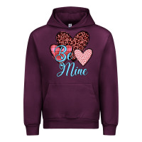 Mauve Wine hearts be mine Urban Hoodie - JahusDesignShop