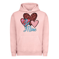 Pigment Salmon hearts be mine Urban Hoodie - JahusDesignShop