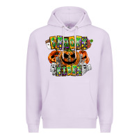 Lilac Spooky Vibes Premium Hoodie - CowhideDigitalArt