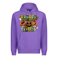 Purple Spooky Vibes Premium Hoodie - CowhideDigitalArt