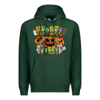 Sports Green Spooky Vibes Premium Hoodie - CowhideDigitalArt